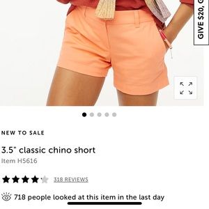 Brand new size 12 3.5 chino shorts. A pretty pale orange